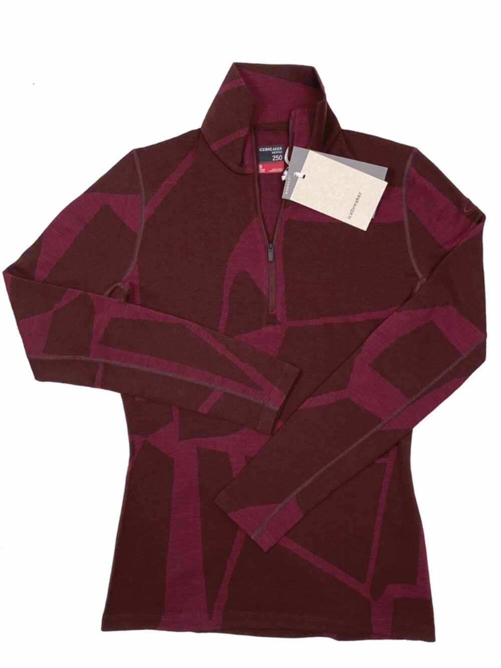 NEW $150 Icebreaker Merino 250 Vertex Long Sleeve Crew Thermal Top!  Sm  Purple